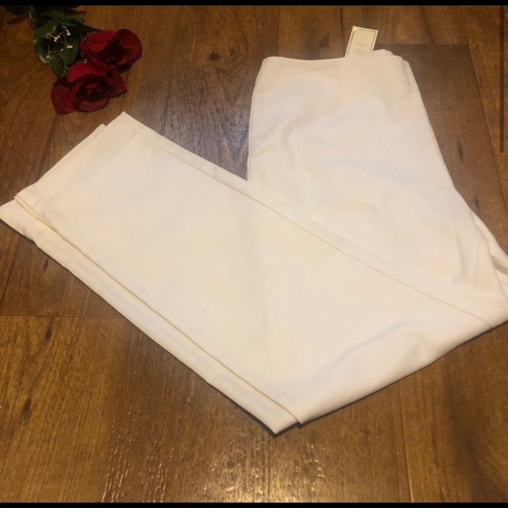 NWT Charter Club Pant Shop Bright White Pants Sz 8